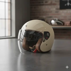 A classic retro-style open-face helmet for urban scooter riders and cafe racers under £150.