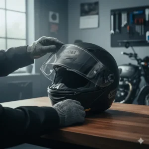 An infographic explaining the three performance levels of Pinlock inserts—30, 70, and 120—for various British riding conditions.