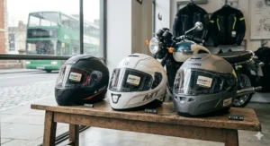 Infographic showing that high safety is not always expensive, featuring affordable 5-star SHARP rated helmets available in the UK.