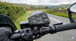 A clear view of the Schuberth SC2 smartphone app interface used for customising audio settings and intercom groups.