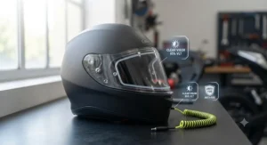 Anti-fog pinlock-ready photochromic visor designed to prevent misting in cooler UK temperatures